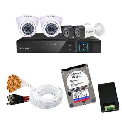 Evoke Full HD 2.4 MP 4 CCTV Camera Kit