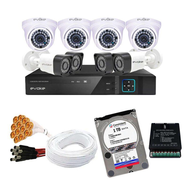 Evoke Full HD 2.4MP 4 CCTV Camera Kit